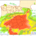 MAPA  probabilidad de precipitación según AEMET